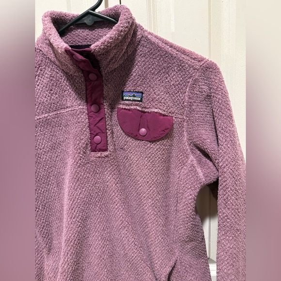Patagonia Girls Re-Tool Snap-T Pullover Purple , size XL/14years - Picture 5 of 6